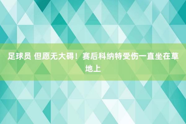 足球员 但愿无大碍！赛后科纳特受伤一直坐在草地上