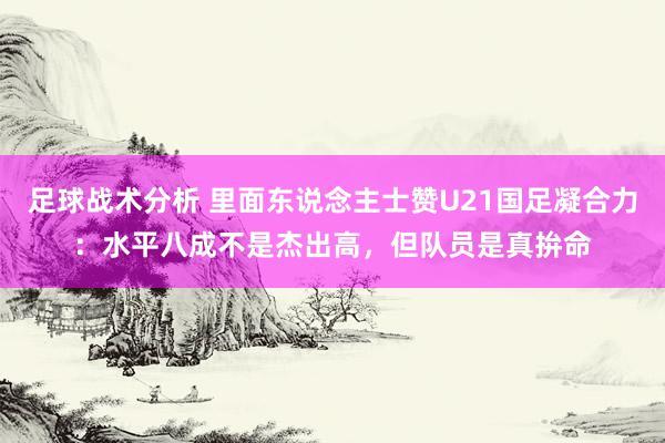 足球战术分析 里面东说念主士赞U21国足凝合力：水平八成不是杰出高，但队员是真拚命